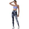 imageAUROLA Dream Collection Workout Leggings for Women High Waist Seamless Scrunch Athletic Running Gym Fitness Active PantsWhiteblack Tie Dye