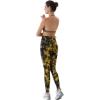 imageAUROLA Dream Collection Workout Leggings for Women High Waist Seamless Scrunch Athletic Running Gym Fitness Active PantsYellowblack Tie Dye