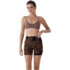 imageAUROLA Dream Tie Dye Workout Shorts for Women Seamless Scrunch Soft Active ShortsBrownblack Tie Dye