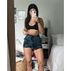 imageAUROLA Dream Tie Dye Workout Shorts for Women Seamless Scrunch Soft Active ShortsGreenblack Tie Dye