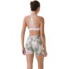 imageAUROLA Dream Tie Dye Workout Shorts for Women Seamless Scrunch Soft Active ShortsInk Tie Dye Green