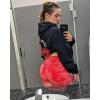 imageAUROLA Dream Tie Dye Workout Shorts for Women Seamless Scrunch Soft Active ShortsPink Fire Tie Dye