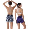 imageAUROLA Dream Tie Dye Workout Shorts for Women Seamless Scrunch Soft Active ShortsPurpleblack Tie Dye
