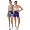 imageAUROLA Dream Tie Dye Workout Shorts for Women Seamless Scrunch Soft Active ShortsPurpleblack Tie Dye