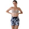 imageAUROLA Dream Tie Dye Workout Shorts for Women Seamless Scrunch Soft Active ShortsWhiteblack Tie Dye