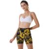 imageAUROLA Dream Tie Dye Workout Shorts for Women Seamless Scrunch Soft Active ShortsYellowblack Tie Dye