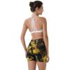 imageAUROLA Dream Tie Dye Workout Shorts for Women Seamless Scrunch Soft Active ShortsYellowblack Tie Dye