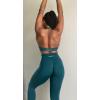 imageAUROLA Moon Seamless Halter Backless Sport Bra for Women Adjustable Padded Active Workout Gym Yoga Crop Tank TopDeep Deal
