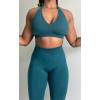 imageAUROLA Moon Seamless Halter Backless Sport Bra for Women Adjustable Padded Active Workout Gym Yoga Crop Tank TopDeep Deal