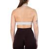 imageAUROLA Moon Seamless Halter Backless Sport Bra for Women Adjustable Padded Active Workout Gym Yoga Crop Tank TopSmoky Grey