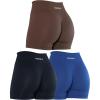 imageAUROLA Dream Collection Women Workout Shorts High Waist Gym Shorts Scrunch Butt Seamless Athletic ShortsPack Dark BlackSurf the WebJava Coffee