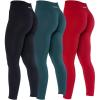 imageAUROLA Dream Collection Workout Leggings for Women High Waist Seamless Scrunch Athletic Running Gym Fitness Active PantsPackblackShaded SpruceChinese Red