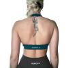 imageAUROLA Moon Seamless Halter Backless Sport Bra for Women Adjustable Padded Active Workout Gym Yoga Crop Tank TopDeep Deal