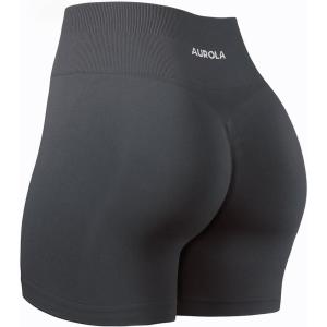 imageAUROLA 5quot Dream Workout Shorts for Women Soft Smooth Comfortable Stretch Active Shorts50 Asphalt Grey