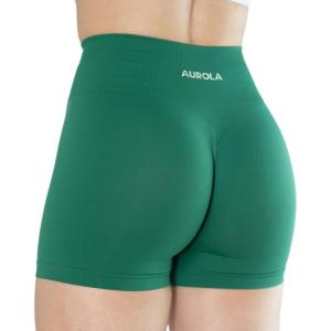 imageAUROLA Dream Collection Women Workout Shorts High Waist Gym Shorts Scrunch Butt Seamless Athletic ShortsAventurine