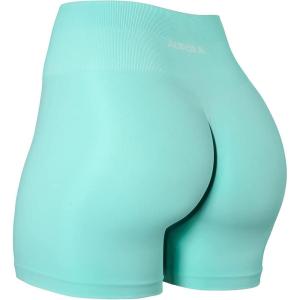 imageAUROLA Dream Collection Women Workout Shorts High Waist Gym Shorts Scrunch Butt Seamless Athletic ShortsBeach Glass