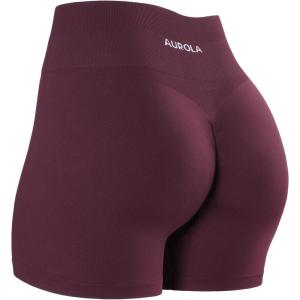 imageAUROLA Dream Collection Women Workout Shorts High Waist Gym Shorts Scrunch Butt Seamless Athletic ShortsFig