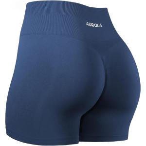 imageAUROLA Dream Collection Women Workout Shorts High Waist Gym Shorts Scrunch Butt Seamless Athletic ShortsNaval Academy