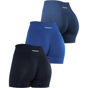 imageAUROLA Dream Collection Women Workout Shorts High Waist Gym Shorts Scrunch Butt Seamless Athletic ShortsPack Dark BlackSurf the WebNaval Academy