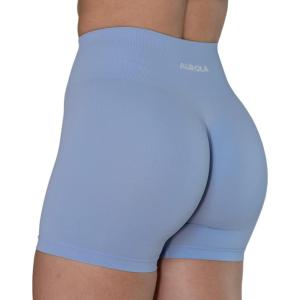 imageAUROLA Dream Collection Women Workout Shorts High Waist Gym Shorts Scrunch Butt Seamless Athletic ShortsSerenity Blue