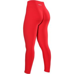 imageAUROLA Dream Collection Workout Leggings for Women High Waist Seamless Scrunch Athletic Running Gym Fitness Active PantsLychee