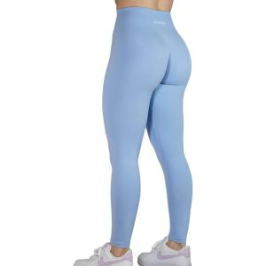 imageAUROLA Dream Collection Workout Leggings for Women High Waist Seamless Scrunch Athletic Running Gym Fitness Active PantsSerenity Blue