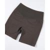 imageAUROLA Impressive Collection Workout Shorts for WomenHigh Waisted VShape Seam Gym Embossed Logo Athletic Fitness ShortChestnut Brown