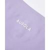 imageAUROLA Impressive Collection Workout Shorts for WomenHigh Waisted VShape Seam Gym Embossed Logo Athletic Fitness ShortLavender