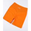 imageAUROLA Impressive Collection Workout Shorts for WomenHigh Waisted VShape Seam Gym Embossed Logo Athletic Fitness ShortPersimmon Orange