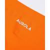 imageAUROLA Impressive Collection Workout Shorts for WomenHigh Waisted VShape Seam Gym Embossed Logo Athletic Fitness ShortPersimmon Orange