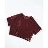 imageAUROLA Serpent Snake Seamless Workout TShirts for WomenShort Sleeve Crop Top Gym Yoga Athletic Shirts TeeBurgundy