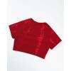 imageAUROLA Serpent Snake Seamless Workout TShirts for WomenShort Sleeve Crop Top Gym Yoga Athletic Shirts TeeChristmas Red