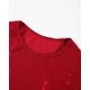 imageAUROLA Serpent Snake Seamless Workout TShirts for WomenShort Sleeve Crop Top Gym Yoga Athletic Shirts TeeChristmas Red