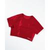 imageAUROLA Serpent Snake Seamless Workout TShirts for WomenShort Sleeve Crop Top Gym Yoga Athletic Shirts TeeChristmas Red