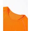 imageAUROLA Serpent Snake Seamless Workout TShirts for WomenShort Sleeve Crop Top Gym Yoga Athletic Shirts TeePersimmon Orange