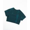imageAUROLA Serpent Snake Seamless Workout TShirts for WomenShort Sleeve Crop Top Gym Yoga Athletic Shirts TeePonderosa Green