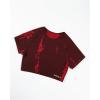 imageAUROLA Serpent Snake Seamless Workout TShirts for WomenShort Sleeve Crop Top Gym Yoga Athletic Shirts TeeSaffron