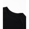 imageAUROLA Serpent Snake Seamless Workout TShirts for WomenShort Sleeve Crop Top Gym Yoga Athletic Shirts TeeSolidblack