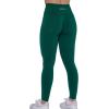 imageAUROLA Workout Leggings for Women Seamless Scrunch Tights Tummy Control Gym Fitness Girl Sport Active Yoga PantsAlpine Green