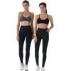 imageAUROLA Workout Leggings for Women Seamless Scrunch Tights Tummy Control Gym Fitness Girl Sport Active Yoga PantsArmy Green