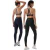 imageAUROLA Workout Leggings for Women Seamless Scrunch Tights Tummy Control Gym Fitness Girl Sport Active Yoga PantsArmy Green