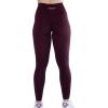 imageAUROLA Workout Leggings for Women Seamless Scrunch Tights Tummy Control Gym Fitness Girl Sport Active Yoga PantsBlack Cherry