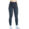 imageAUROLA Workout Leggings for Women Seamless Scrunch Tights Tummy Control Gym Fitness Girl Sport Active Yoga PantsBlack Marl