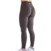 imageAUROLA Workout Leggings for Women Seamless Scrunch Tights Tummy Control Gym Fitness Girl Sport Active Yoga PantsChestnut Brown