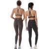 imageAUROLA Workout Leggings for Women Seamless Scrunch Tights Tummy Control Gym Fitness Girl Sport Active Yoga PantsCurry Ash
