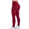 imageAUROLA Workout Leggings for Women Seamless Scrunch Tights Tummy Control Gym Fitness Girl Sport Active Yoga PantsDeep Red
