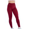 imageAUROLA Workout Leggings for Women Seamless Scrunch Tights Tummy Control Gym Fitness Girl Sport Active Yoga PantsDeep Red
