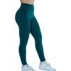 imageAUROLA Workout Leggings for Women Seamless Scrunch Tights Tummy Control Gym Fitness Girl Sport Active Yoga PantsDeep Teal