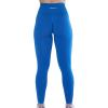 imageAUROLA Workout Leggings for Women Seamless Scrunch Tights Tummy Control Gym Fitness Girl Sport Active Yoga PantsDiva Blue