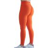 imageAUROLA Workout Leggings for Women Seamless Scrunch Tights Tummy Control Gym Fitness Girl Sport Active Yoga PantsFlame Orange